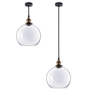 DIY Pendant Light Glass Global Shade 9 4/5 in