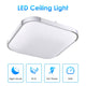 DIY Kitchen Ceiling Light Dimmable Square Flush Mount Remote 36W 15in