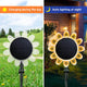 DIY Solar Sunflower Yard Light RGB for Garden Fence Pool