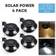 Dusk to Dawn Wireless Solar LED Lights Waterproof 4ct/Pack