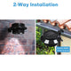 DIY Dusk to Dawn Wireless Solar LED Lights Waterproof 6ct/Pack