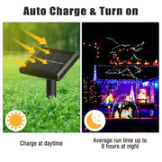 DIY 100LEDs Solar String Light 37ft Decorative Lighting