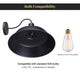DIY Industrial Barn Style Light Wall Lamp Black 14 in