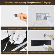 DIY 25" Ultra Thin Wall Lamp for Bedroom APP & Remote