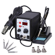 DIY 878D 2in1 Hot Air & Iron Desoldering Soldering Station