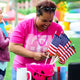 DIY 8"x5" Mini American Flags on Stick for Yard Bulk(12ct or 24ct)