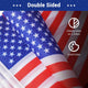 DIY 8"x5" Mini American Flags on Stick for Yard Bulk(12ct or 24ct)