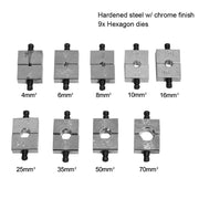 DIY 10-Ton Hydraulic Cable Wire Crimp Tool with 9 Dies