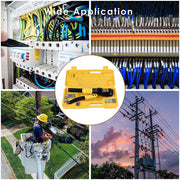 DIY 10-Ton Hydraulic Cable Wire Crimp Tool with 9 Dies