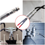 DIY 1/2" & 3/4" Pex Crimp Tool with Gauge Red