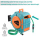 DIY 65ft Swivel Retractable Water Hose Reel Garden Wall Mounted