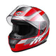 AHR RUN-F3 Full Face DOT Motor Helmet Red