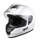 AHR RUN-F3 Full Face DOT Motor Helmet White
