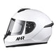AHR RUN-F3 Full Face DOT Motor Helmet White