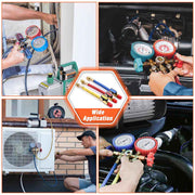 DIY R410a AC System Charging Hoses with Ball Valve & Fittings