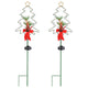 DIY Solar Garden Christmas Stake Lights Xmas Tree 2ct/Pack