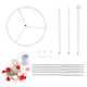 DIY 3ft Pre-lit Cone Christmas Tree Colorful Balls Battery Remote Control