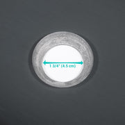 DIY Bathroom Sink Tempered Glass Countertop Sink Oval Gray 22x14"