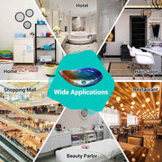 DIY Bathroom Sink Tempered Glass Countertop Vanity Sink Abalone Shell