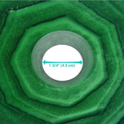 DIY Bathroom Sink Tempered Glass Countertop Vanity Sink Round Blue Green