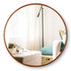 DIY 24" Round Bathroom Mirror for Hallway Vanity Bedroom Wall