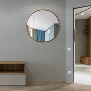 DIY 24" Round Bathroom Mirror for Hallway Vanity Bedroom Wall