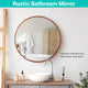 DIY 24" Round Bathroom Mirror for Hallway Vanity Bedroom Wall