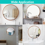 DIY 24" Round Bathroom Mirror for Hallway Vanity Bedroom Wall