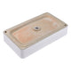 Aquaterior Rectangle Vessel Sink w/ Pop Up Drain 23x13"