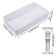 Aquaterior Rectangle Vessel Sink w/ Pop Up Drain 23x13"