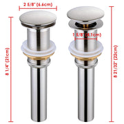 DIY 1 5/8" Bathroom Vessel Sink Pop-Up Drain