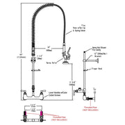 DIY Commercial Style Pull-Down Kitchen Pre-Rinse Faucet