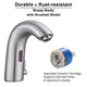 Auto Sensor Touchless Bathroom Faucet Hot & Cold 7"