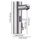 DIY Auto Sensor Touchless Bathroom Faucet Hot & Cold 8"