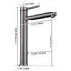 Tall Bathroom Faucet for Vessel Sink Single-Hole 13"H