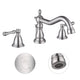 DIY Bathroom Widespread Faucet with Drain 2-Handle 6"H