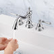 DIY Bathroom Widespread Faucet with Drain 2-Handle 6"H