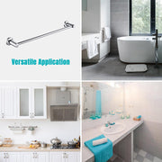 DIY Wall-Mounted Towel Bar Stainless Steel Chrome Finished