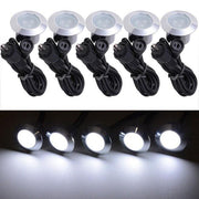 DIY 5ct/Pack 12V Round Recessed Deck Step Light