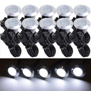 10 Pack Round Recessed Deck Step Light