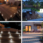 10 Pack Round Recessed Deck Step Light