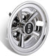 4pcs 8" Chrome SS Wheel Covers Golf Cart Hub Caps EZGO Club Car Yamaha