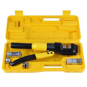 10-Ton Hydraulic Cable Wire Crimp Tool with 9 Dies