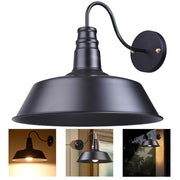 DIY Industrial Barn Style Light Wall Lamp Black 14 in