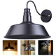 DIY Industrial Barn Style Light Wall Lamp Black 14 in