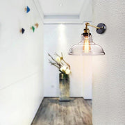 DIY Vintage Barn Style Wall Lamp Clear Glass Shade 11 in