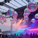 DIY Event Party Decor Inflatable Mirror Balls with Air Pump