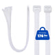 DIY 20pcs 39" Self-Locking Plastic Nylon Zip Ties Cable Ties 1000mm