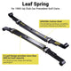 4 Leaf Trailer Rear Double Eye Spring Kit - 2 Springs