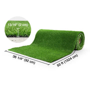 DIY 12' Artificial Turf for Dog Kennel Outdoor Playground, 0.8" Pile